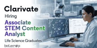 Content Analyst Job at Clarivate | Biotechnology Job Apply Now Content Analyst Job at Clarivate Biotechnology Job GENESEQ Chennai