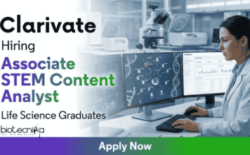 Content Analyst Job at Clarivate | Biotechnology Job Apply Now Content Analyst Job at Clarivate Biotechnology Job GENESEQ Chennai