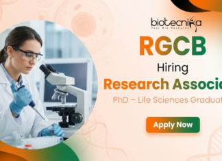 RGCB Recruitment: Research Associate Jobs for Life Sciences, Apply Now Research Associate jobs at RGCB recruitment for life science jobs
