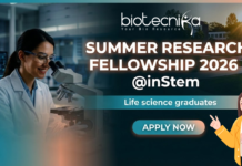 inStem Summer Research Fellowship 2026 With Rs. 10,000 pm Stipend – Apply for inStem SuRF Summer Research Fellowship 2026 at inStem Recruitment for life science research students
