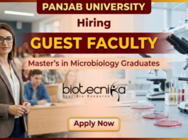 Guest Faculty Jobs at Panjab University in Microbiology Department | Apply Now Guest Faculty Jobs at Panjab University Recruitment 2026 in Microbiology