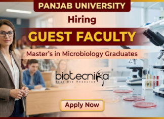 Guest Faculty Jobs at Panjab University in Microbiology Department | Apply Now Guest Faculty Jobs at Panjab University Recruitment 2026 in Microbiology