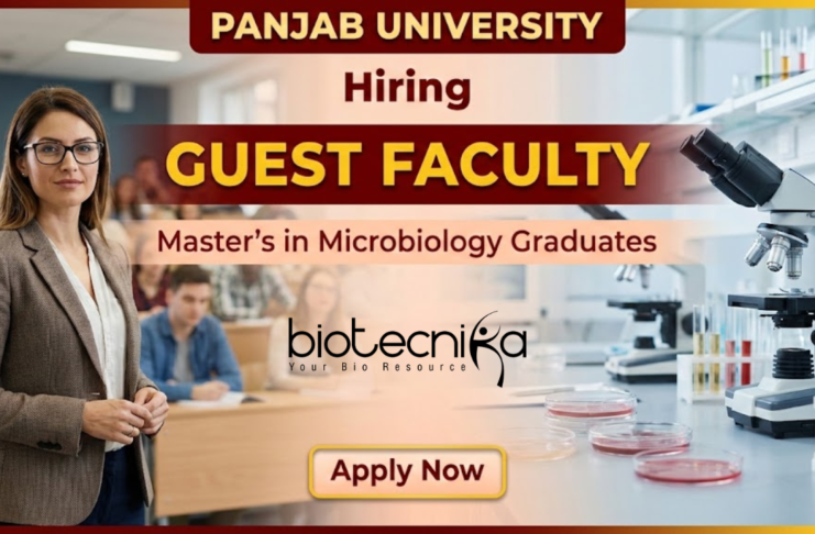 Guest Faculty Jobs at Panjab University in Microbiology Department | Apply Now Guest Faculty Jobs at Panjab University Recruitment 2026 in Microbiology