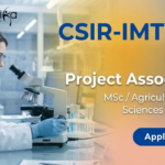 Project Associate Jobs at CSIR IMTECH Recruitment 2026 in Agricultural Science Research