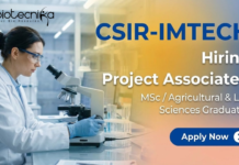 CSIR IMTECH Project Associate Job Openings | MSc Agricultural Science Apply Project Associate Jobs at CSIR IMTECH Recruitment 2026 in Agricultural Science Research