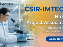Project Associate Jobs at CSIR IMTECH Recruitment 2026 in Agricultural Science Research