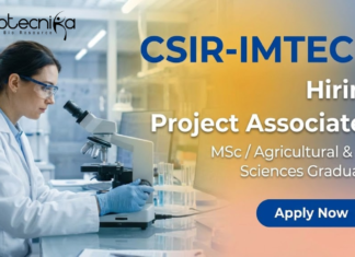 CSIR IMTECH Project Associate Job Openings | MSc Agricultural Science Apply Project Associate Jobs at CSIR IMTECH Recruitment 2026 in Agricultural Science Research