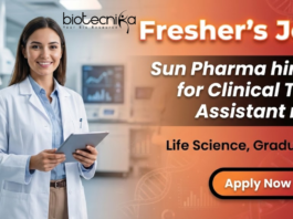 Clinical Trial Assistant jobs at Sun Pharma Clinical Research Jobs