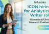Biomedical Jobs at ICON for Analytical Writer Role | Apply Now Biomedical jobs at ICON Careers in Clinical Research Jobs
