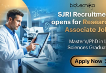Research Associate Jobs at SJRI | Life Science Candidates Apply Now, Earn Rs. 54000 Research Associate Jobs at SJRI under SJRI Recruitment for Life Science Research