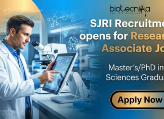 Research Associate Jobs at SJRI | Life Science Candidates Apply Now, Earn Rs. 54000 Research Associate Jobs at SJRI under SJRI Recruitment for Life Science Research