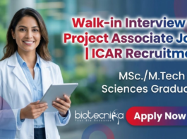 ICAR IARI invites applications for Project Associate Jobs in Life Science research