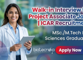 Project Associate Jobs at ICAR-IARI | Attend The Walk-in Interview ICAR IARI invites applications for Project Associate Jobs in Life Science research