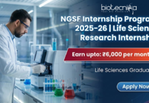 NGSF Internship Program 2025–26 for Life Science Research Students