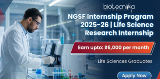 NGSF Internship Program 2025–26 for Life Science Research Students