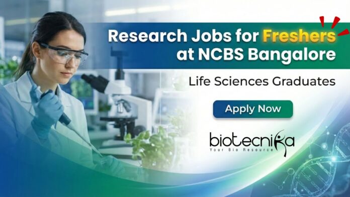 Research Jobs for Freshers at NCBS Recruitment Bangalore – Graduate Trainee & JRF Research Jobs