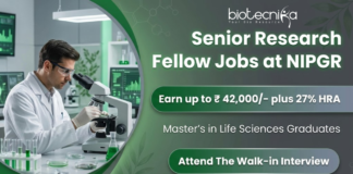 Senior Research Fellow Jobs at NIPGR under NIPGR Recruitment for Life Science Research