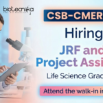 Junior Research Fellow Central Silk Board Recruitment Life Science Jobs