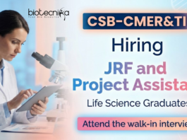 Junior Research Fellow Central Silk Board Recruitment Life Science Jobs