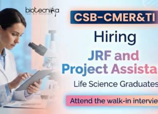 Govt Junior Research Fellow & Project Assistant Jobs at Central Silk Board | Walk-in interview Junior Research Fellow Central Silk Board Recruitment Life Science Jobs