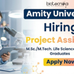 Project Assistant Jobs Amity University Recruitment Research Jobs