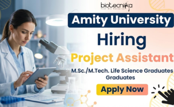 Project Assistant Jobs at Amity University | Life Sciences Apply Now Project Assistant Jobs Amity University Recruitment Research Jobs