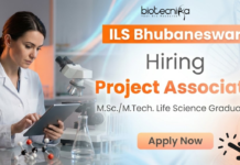 MSc Bioinformatics Project Jobs at ILS Bhubaneswar – Attend Walk-In Project Associate Jobs ILS Bhubaneswar Life Science Research