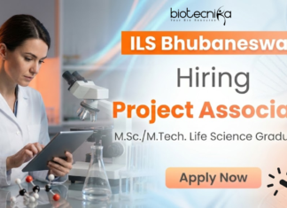 MSc Bioinformatics Project Jobs at ILS Bhubaneswar – Attend Walk-In Project Associate Jobs ILS Bhubaneswar Life Science Research