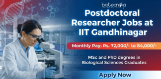 Postdoctoral researcher IIT Gandhinagar Recruitment 2026 – Research Jobs in cancer biology