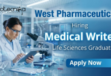 Medical Writing Job at West Pharmaceutical – R&D Job Bangalore