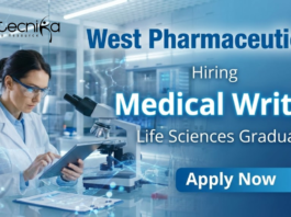 Medical Writing Job at West Pharmaceutical – R&D Job Bangalore