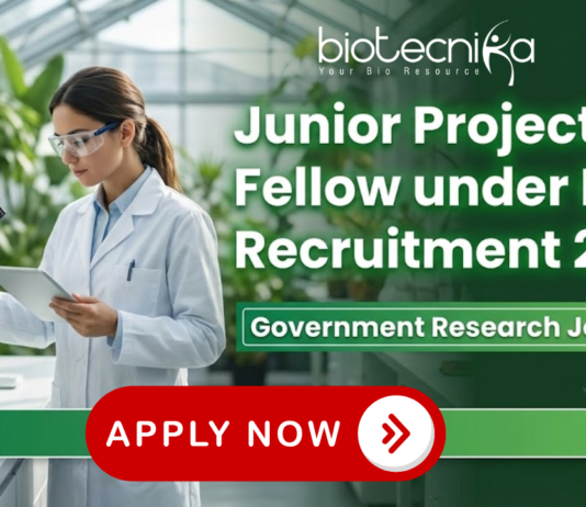 Junior Project Fellow BSI Recruitment 2026 – Government Research Jobs in NMHS Project