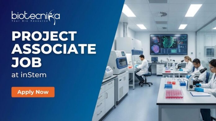 Untitled design Project Associate Job at inStem. Life Sciences Candidates, Apply Now. Research opportunity in CRISPR & Molecular Cloning.