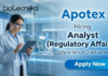 Regulatory Affairs Job at Apotex Inc. Careers – Analyst Job for Life Science Graduates in Mumbai
