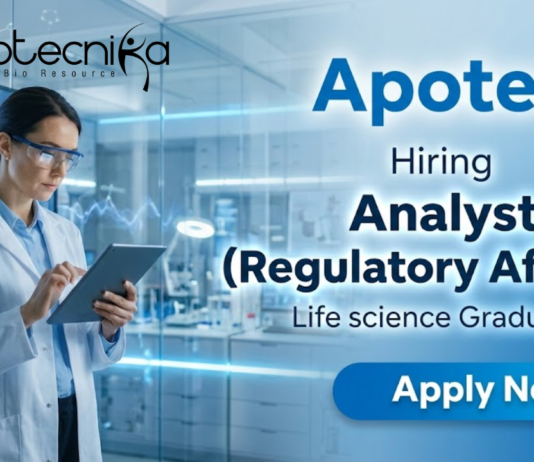 Regulatory Affairs Job at Apotex Inc. Careers – Analyst Job for Life Science Graduates in Mumbai