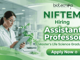 Assistant Professor Jobs at NIFTEM Recruitment 2026 Government Teaching Jobs in Food Science