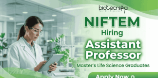 Assistant Professor Jobs at NIFTEM Recruitment 2026 Government Teaching Jobs in Food Science