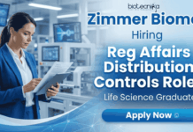 Regulatory Affairs Job at Zimmer Biomet | Life Science Job Apply Now Regulatory Affairs Job at Zimmer Biomet Careers – Life Science Job in Bangalore Hybrid Role