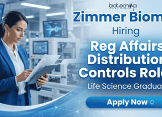 Regulatory Affairs Job at Zimmer Biomet | Life Science Job Apply Now Regulatory Affairs Job at Zimmer Biomet Careers – Life Science Job in Bangalore Hybrid Role