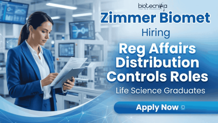 Regulatory Affairs Job at Zimmer Biomet Careers – Life Science Job in Bangalore Hybrid Role Regulatory Affairs Job at Zimmer Biomet Careers – Life Science Job in Bangalore Hybrid Role