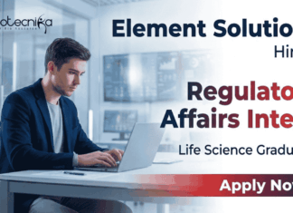 Regulatory Affairs Jobs at Element Solutions | Intern Role in Life Science Regulatory Affairs Jobs Element Solutions regulatory affairs intern life science internship