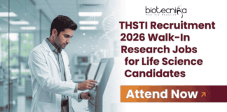 THSTI Recruitment 2026 Walk-In Research Jobs for Life Science Candidates THSTI Recruitment research jobs Life Science Jobs walk-in