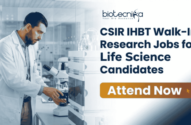 CSIR IHBT Walk-In Research Jobs for Life Science Candidates | Attend Now csir ihbt research jobs Life Science Jobs walk-in