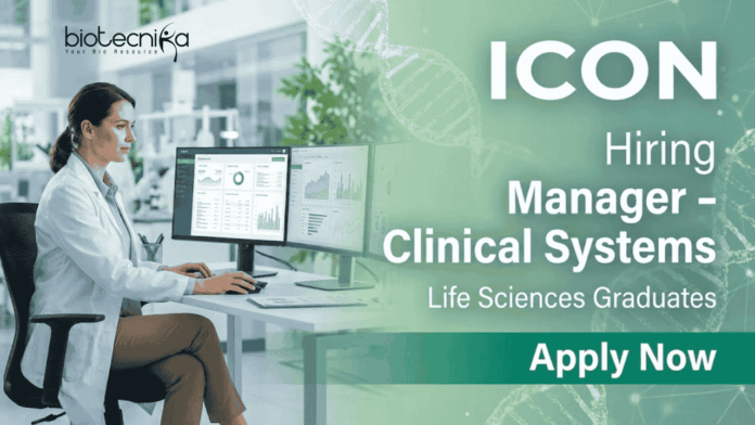 Life Sciences Jobs ICON Careers Manager Jobs Clinical Systems Life Sciences Jobs ICON Careers Manager Jobs Clinical Systems