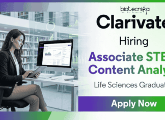 Content Analyst Jobs at Clarivate Careers | Life Science Graduates Apply Now Content Analyst Jobs Clarivate Careers Biotechnology Jobs Hyderabad