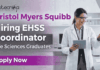 Life Science Jobs at BMS – EHSS Coordinator Vacancy | Life Science Graduates Apply Now Life science jobs at BMS EHSS Coordinator Hyderabad