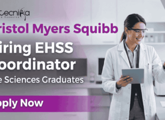 Life Science Jobs at BMS – EHSS Coordinator Vacancy | Life Science Graduates Apply Now Life science jobs at BMS EHSS Coordinator Hyderabad