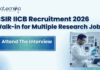 CSIR-IICB recruitment Project Associate research jobs walk-in 2026