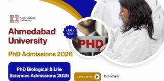 Ahmedabad University PhD Admissions 2026