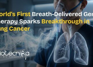 World’s First Breath-Delivered Gene Therapy Sparks Breakthrough in Lung Cancer Breath-delivered gene therapy targeting lung cancer in patients